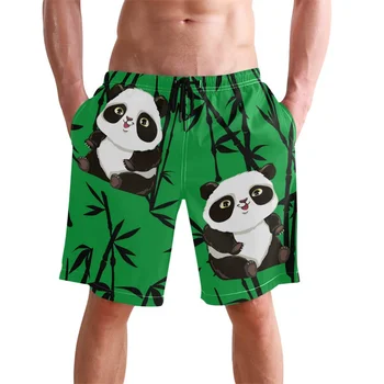 Gyvūnų Panda Tiger Cat Grafinis Šortai, Kelnės 3D Vaisių, Bananų Spausdinti Mados y2k Valdybos Šortai Vasaros maudymosi kostiumėlį, Kietas Naršyti Plaukti Lagaminai