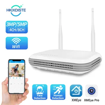 H. 265 Wifi NVR Mini 4CH 5MP/8CH 3MP XMeye App 