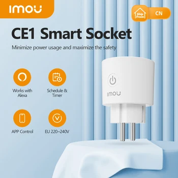 IMOU Smart Plug Nustatyti CE1 Lizdas Smart ES Kištukas Su Elektros Energetikos kontrolės Nuotolinio Valdymo Balsu Paramos 220-240V