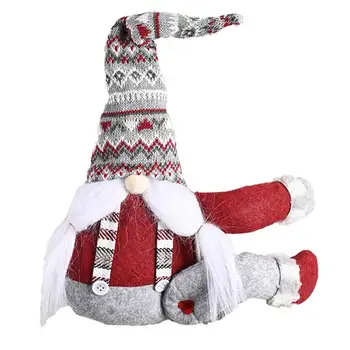 Kalėdų Gnome Užuolaidos Tiebacks Gnome Tiebacks Sagtis Užuolaidos, Beveidis Lėlės Gnome Užuolaidos Kaklaraištis Nugaros Holdback Užtrauktuku