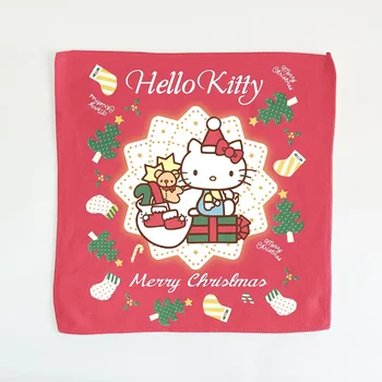 Kalėdų Hello Kitty Animacinių filmų Aikštėje Šalikas Anime Sanrio Kawaii Spausdinti Nosine Veidą Rankšluosčiu Kalėdų Vaikų Dovanų