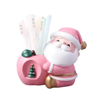 Kalėdų Penholder Dekoro Santa Claus Apdailos Ornamentu Penholder Kolekcines Taupymo Rašiklio Laikiklis Laikymo Dėžutė Vaikų Dovanų
