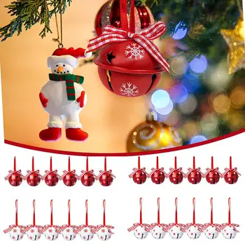 Kalėdų Varpas Raudona Balta Metalo Jingle Bells Kalėdos, Kalėdos Pakabukas Medžio Dovanos Naujas Prekes Kabinti Ornamentu Apdailos Dviejų N3c4