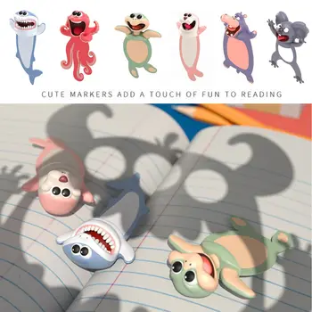 Katė Panda Juokinga Kūrybos Vandenyno Serijos Raštinės reikmenys Animacinių filmų Gyvūnų Stiliaus 3D Žymos Mokyklos Reikmenų, Knygų Žymekliai