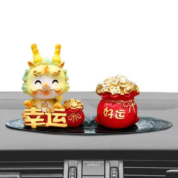 Kinijos Drakonas Automobilių Ornamentu Automobilio Prietaisų Skydelyje Drakono Statula Ornamentu Animacinių Filmų Automobilio Modelį Sodo Puošmena Gyvūnų 2024 Metais