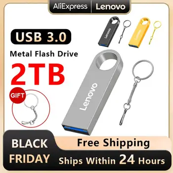 Lenovo Pen Drive 2TB, USB 3.0 Flash Drive 1 TB Pendrive Memory Stick Tipo c Micro USB Stick Vaizdo plokštė/mini Kameros/Ps Vita