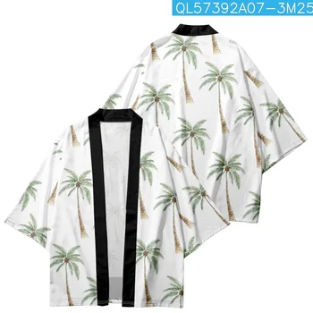 Mados Derliaus Spausdinimo Japonijos Tradicinių Kimono Cosplay Megztinis Vyrams, Moterims Marškinėliai Yukata Harajuku Haori Azijos Paplūdimio Drabužiai