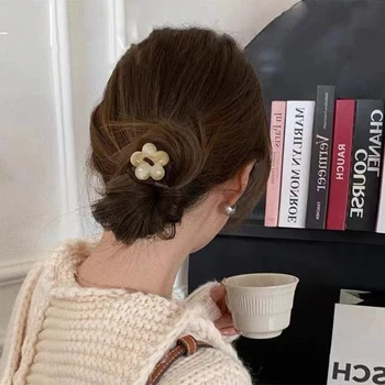 Mados Plaukų Ryšius Spalvinga Scrunchies Surišti Į Arklio Savininkas Merginos Gėlių Elastinga Hairband Korėjos Stiliaus Gumos Virvė Ponios Priedai
