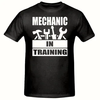 Mados Prekės ženklo Drabužių Vyrų Vasaros Trumpas Rankovės O-Neck T Shirt Mechanikų Treneris Juokinga Atsitiktinis Tee Marškinėliai Skaitmeninis Spausdinimas