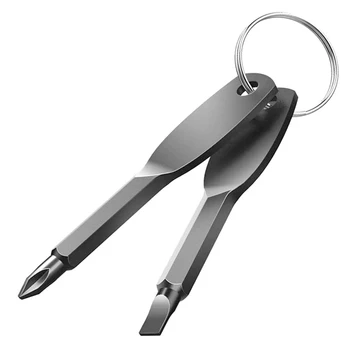 Mini Atsuktuvas Nešiojamų Keychain Atsuktuvas Lauko Įtaisą, Daugiafunkcinių Mini Pocket Remonto Įrankių Namų Ūkio Įrankis