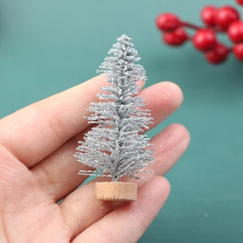 Mini Micro Kraštovaizdžio Dirbtinės Kalėdų Eglutės Kedro, Pušies Naujųjų Metų Pasakų Sodo Puošmena