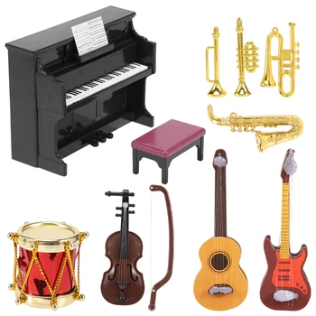 Miniatiūriniai Lėlių Muzikos Instrumentų Rinkinį Mini Lėlių Muzikos Instrumentas, Modelis Lėlių Lėlės Apdailos Reikmenys