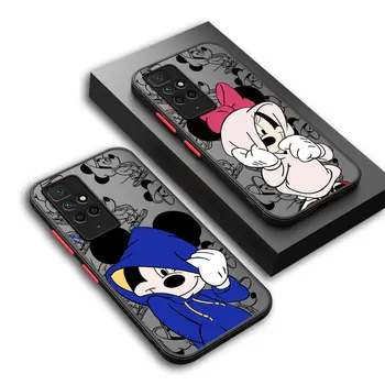 Minkštas Telefoną Atveju Redmi 9A, 10C 12C 9C K40 Pro 9 10 A2 A1 9T Anime Mickey Mouse Minnie Bamperio Dangtelis