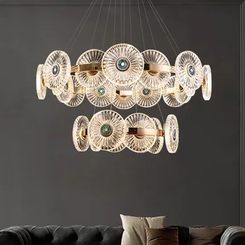 Modernios šviesos prabangus Valgomasis liustra apšvietimo, Lubų lempos kabo šviesos diodų (led) šviestuvais už kambarį patalpų šviesos