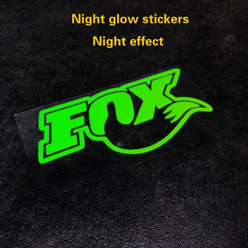 Naktinė lempa Lipdukas FOX Logotipas Lipdukas Kalnų Dviračio Priekinės Šakės Dviračių Lipdukas Vieno Rėmo Sėdynės Vamzdis Sėdynės Lazdele Reflective