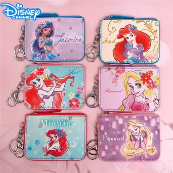 Naujas Disney Monetos Rankinėje Kawaii Princesė Serijos Kvalifikacija Laikiklį Moteris Piniginės Undinėlė Anime Keychain Vaikų Piniginės