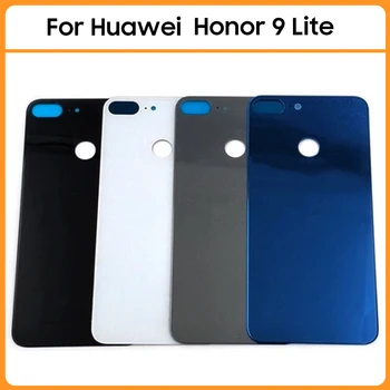 Naujas Huawei Honor 9 Lite Baterija, galinis Dangtelis Galinių Durelių Stiklo plokštės 3D Honor9 akumuliatoriui Atveju, Su Klijais, Pakeisti