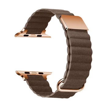 Naujas Magnetiniai Nuorodą FineWoven Žiūrėti Diržu, Apple Watch Serijos 4 5 6 7 8 9 SE Ultra Mados Riešo Juostos iWatch 44 45 49mm