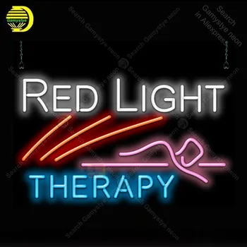 Neoninis Ženklas, Raudonos Šviesos Therap neoninės Šviesos Ženklas Verslo Ekranas stiklo Vamzdelių, Rankų ženklai Užpildyti Dujų Meno Neoninės Lempos Kambarys