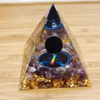 Orgone Piramidės Ametistas Gydymo Kristalų Energijos Orgonite Pyramide Emf Apsaugos Meditacijos Priemonė Kvarco Namų Dekoro Amatai