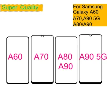 Pakaitalas Samsung Galaxy A90 5G Priekinės Stiklo LCD Objektyvas A60 A70 A80 A90 Jutiklinis Ekranas Skydas Stiklas Su OCA