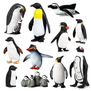 Plastikiniai Realus Gyvūnijos Antarktidos Gyvūnų Pingvinas Figūrėlės Modelis,Veiksmo Žaislas Pav Kolekcionuojamos Lėlės Skaičius Vaikų Dovanų