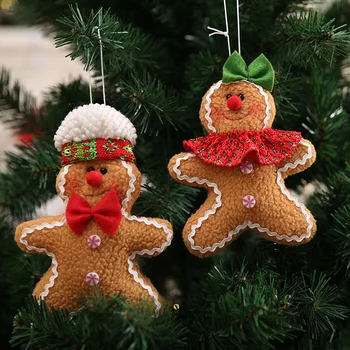 Pliušinis Meduoliai su imbiero priedais Vyras Kalėdų Ornamentu Kalėdų Medžio Kabo Pakabukas Namuose Naujųjų Metų Šaliai Dovana Navidad 2024 Kalėdos Apdaila