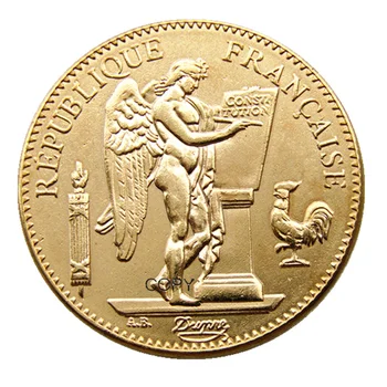 Prancūzija 1878-1904 6 Metus 50 Frankų Auksą, Sidabrą, Kopijuoti Papuošti Monetos