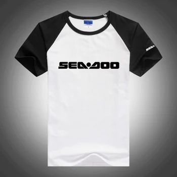 Sea Doo Seadoo Moto spausdinimo naujas mados hip-hop ' o T-shirt vasaros T-shirt sujungimas trumparankoviai O-kaklo gatvės striukė