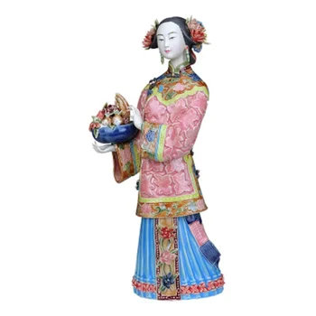 Shiwan Lėlės Pav Gražių Moterų norėtų gimtadienio Bouamic Keramikos Kambarį, TV Spintelė Kinijos Apdailos Namų Dekoro A1188.