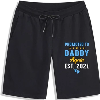 Skatinama, Kad Tėtis Vėl 2021 Netrukus Bus Tėtis, Vyras Dovanų Suaugusiųjų Šeimos Sveikatingumo Stora Medvilnė Šortai Camisa