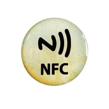 Socialinės žiniasklaidos 30mm dia Vandeniui NFC epoksidinės Tag/ Label/ Lipdukas Dalintis Kontaktinė informacija