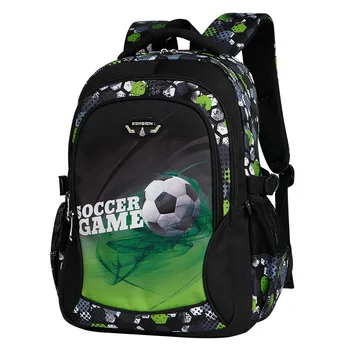 spausdinti futbolo kuprinę, supjaustyti anime kuprinė kelionės krepšys soccers mokyklos maišeliai paauglių berniukų mochila pieno stiklo infantil menino