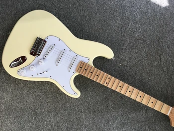 ST groove reiškia plokštė Stratocaster Parašas troškinti fingerboard didelis headstock Baltos spalvos Elektrinė Gitara