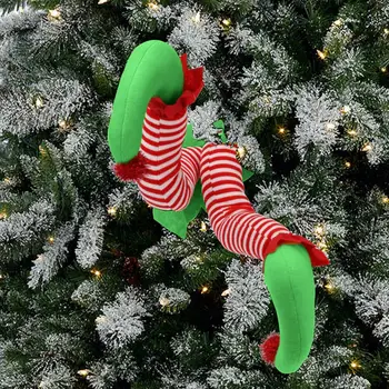 Subtilus Kalėdų Elf Kojos Pakabukas Patogus Touch Lengvas Kalėdų Pakabukas Kalėdų Eglutės Ornamentu Senelio Elfas Kojos
