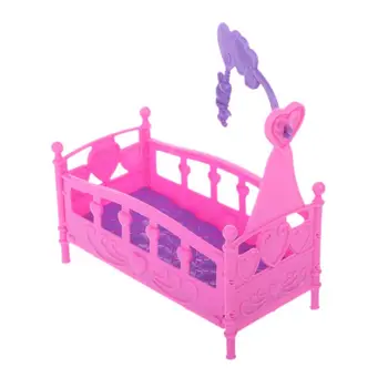 Supamasis Lopšys Lova Lėlės Namas Žaisliniai Baldai Kelly Barbie Lėlės Priedai Mergaičių Žaislas Dovanų Baby Shower Dovana Mergaičių Žaislas