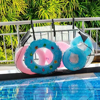 Super Dideli Pripučiami Vandens Žaislų Saugojimo Kabo Maišelis Organizatorius Baseinas Priedai Plaukti Žiedas Tinkliniai Maišai Kabo Ant Tvoros