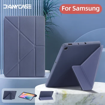 Tablet Case For Samsung Galaxy Tab S7/S8/S9 11in už S6 Lite 10.4 S7 S8 S9 FE Plius 12.4 A8 A9Plus 10.5 Su Rašikliu ruošimas