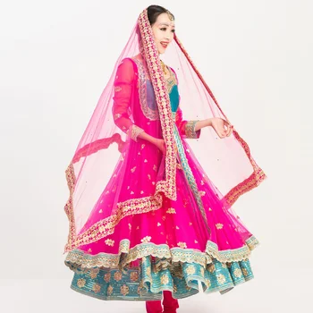 Tradicinių Pakistano Sari Moterų Elegantiška Suknelė Šaliai Vaidmuo Šokių Suknelė Etape Suknelė Indijos Drabužių