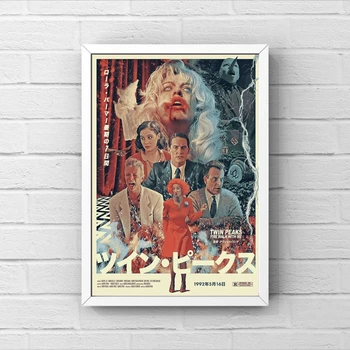 Twin Peaks-Gaisro Vaikščioti Su Manimi,Filmo plakatas Drobės Nuotraukos Spausdinimo Namų Sienų Tapybos Apdaila (be Rėmelio)