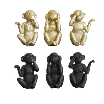 Universalus Beždžionė Figūrėlės 3pcs Gyvūnų Skulptūros Dekoro Prekių už Šventė Naujų Metų Gimtadienio Dekoras
