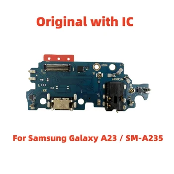 USB Įkroviklio Jungtį Valdybos Įkrovimo lizdas Flex Kabelis Samsung Galaxy A23 / SM-A235