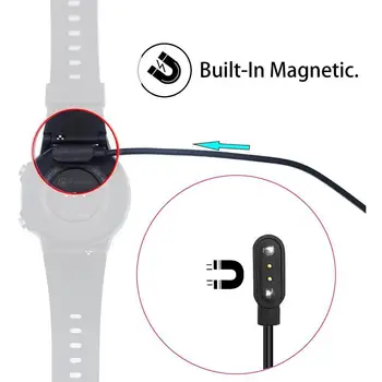 USB Įkroviklio Laidą Žiūrėti Kabelinės Magnetinio Apmokestinimo Smart Žiūrėti Su Magnetinių Kištuko 2 Smeigtukai Atstumai Naujų Galia