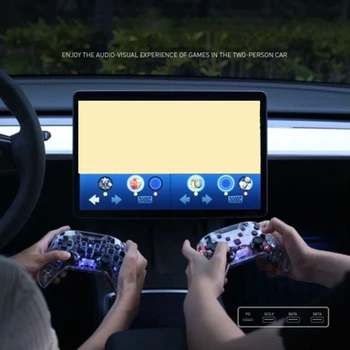 Už Tesla Ekrano Valdiklis, Automobilio KOMPIUTERIO, Vaizdo žaidimų pulto Kreiptuką, Su Dual-Vibracijos Tesla Model 3 X Y S Žaidimas Kreiptuką