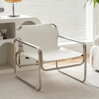 Vienos Sofos, Kėdės Dizaineris Bauhaus Laisvalaikio Kėdė Nerūdijančio Plieno Saddling Kavos Kėdė Fotografavimo Prop