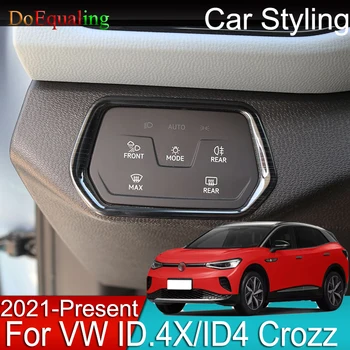 Volkswagen VW ID.4X ID .4 Crozz 2023 Automobilio priekinio Žibinto Šviesos Jungiklis Šviesų Reguliavimo Rankenėlę Kolegijos Kontrolės Apdaila Optikos 2022
