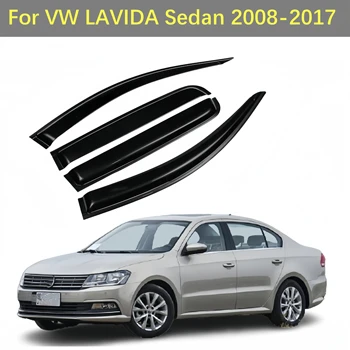 VW LAVIDA Sedanas 2008-2017 Lango, Saulės Skydelis, Lietus Reflektoriai Guard, Tentai, Pavėsinės Klijais Padengti Trim Automobilių Optikos Reikmenys