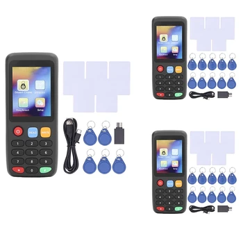 X7 NFC Kortelių Skaitytuvas, RFID Kortelę Kopijavimo popierinės kopijavimo aparatų matricos IC ID Kortelės,, lustinės Kortelės RDA Kopijuoklis ID IC Spalvotas Ekranas