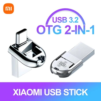 XIAOMI USB 3.0 Flash Disko Greitis Didelis, Tipas-C Usb Pen Drive 2 1 1 TB Metalo PenDrive 2TB Atminties usb Duomenų Saugojimo Device0