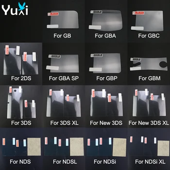 YuXi Už NDS NDSL NDSi XL 2DS Naujos 3DS XL LL LCD Ekrano Apsauginės Plėvelės Viršuje, Apačioje Aiškiai Raštas Odos Padengti GB), GBA, GBC